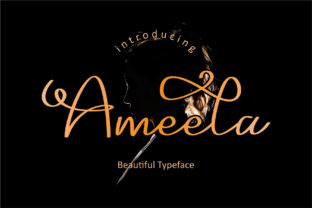 Ameela: A Charming Handwritten Font for Elegant Branding