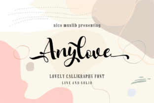 Anylove: A Script Handwritten Font for Editorial Elegance