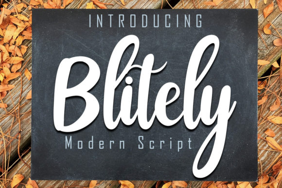 Blitely: A Modern Handwritten Font for Digital Branding