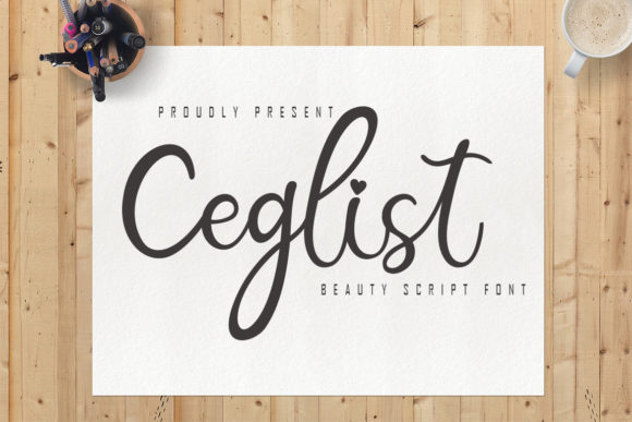 Ceglist: A Script Handwritten Font for Dynamic Web Design