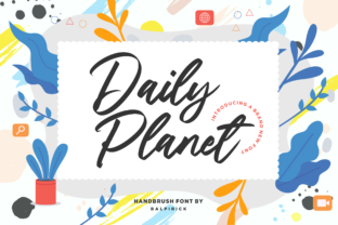 Daily Planet: A Script Handwritten Font for Editorial Design and Branding