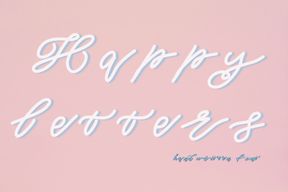 Happy Letters Script Handwritten Font for Makers