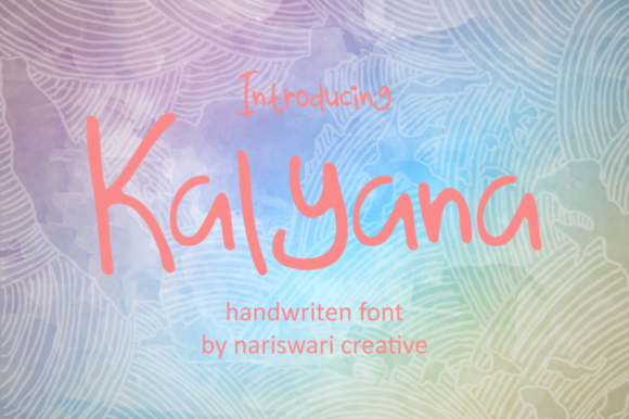 Kalyana: A Cute Handwritten Font for Brand Personality