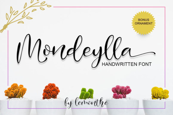 Mondeylla: A Timeless Script Font for Handmade Creators