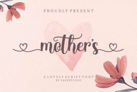 Mother s Handwritten Font for Romantic Brand Identity