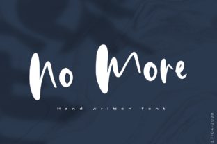 No More: A Bold Script Font for Creative Branding