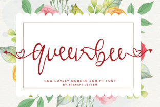 Queenbee Script Handwritten Font for Sweet, Heart-Filled Designs