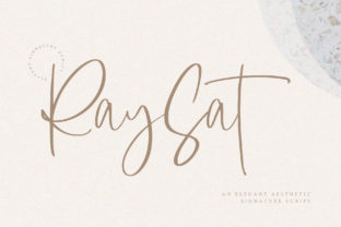 Raysat Script Handwritten Font for Elegant Editorial Design