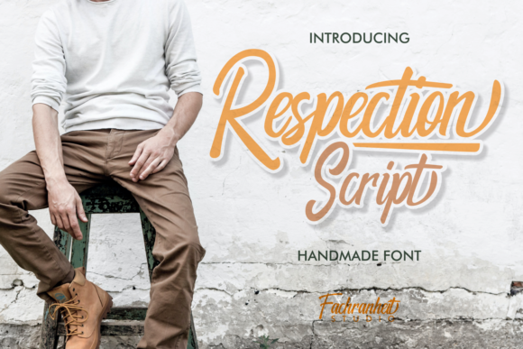 Respection Font: A Friendly Script Handwritten Typeface for Warm Branding