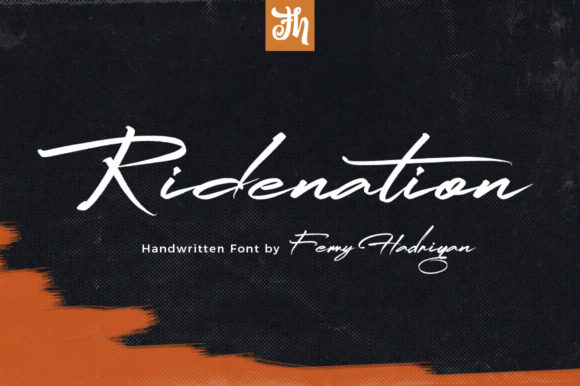 Ridenation: A Script Handwritten Font for Elegant Editorial Moments