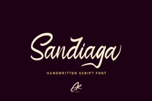Sandiaga: A Script Handwritten Font for Digital Branding and Web Design