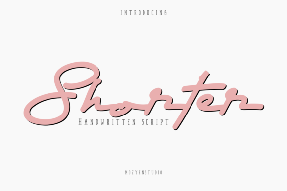 Shorter: A Script Font That Adds Character to Your Brand