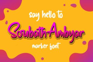 Soubath Ambyar: A Friendly Script Handwritten Font for Real Projects