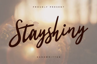 Stayshiny Script Handwritten Font for Crafters & Sellers