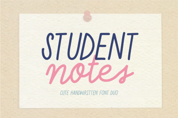Student Notes: A Friendly Script Handwritten Font for Kids’ Digital Projects