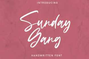 Sunday Gang: The Script Handwritten Font That Elevates Your Brand