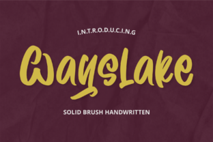 Wayslake: A Friendly Script Handwritten Font for Small Business Branding