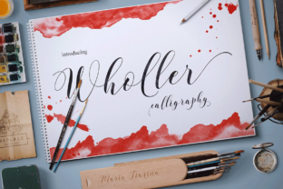 Wholler Script Handwritten Font for Elegant Craft Projects